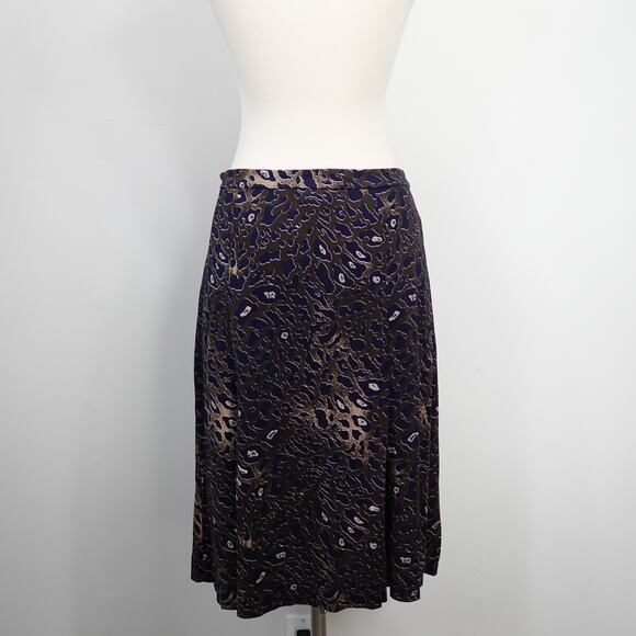 Tory Burch Animal Print Knee Length Skirt leopard print cheetah XS - Picture 8 of 13